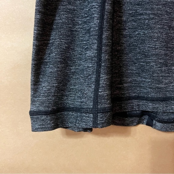Lululemon | Run Free Tank Heathered Black Scoop Neck Ruffle Back Tank Top Size 8 - Picture 6 of 12